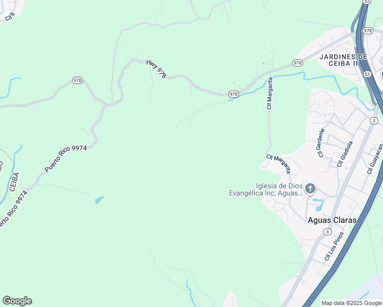 map of restaurants, bars, coffee shops, grocery stores, and more near Unnamed Road in Ceiba