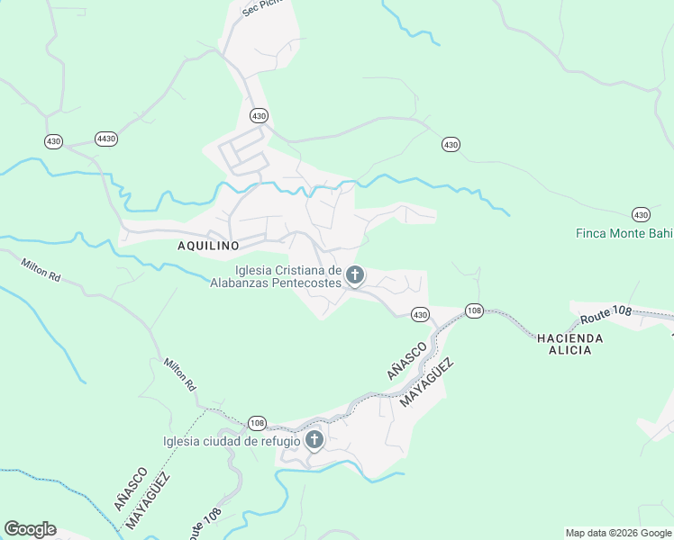 map of restaurants, bars, coffee shops, grocery stores, and more near Puerto Rico 430 in Añasco