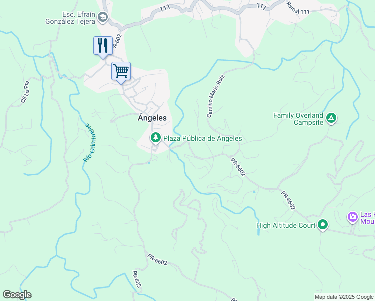 map of restaurants, bars, coffee shops, grocery stores, and more near in Angeles