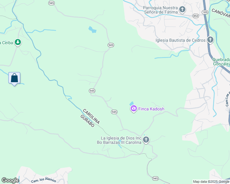 map of restaurants, bars, coffee shops, grocery stores, and more near in Carolina
