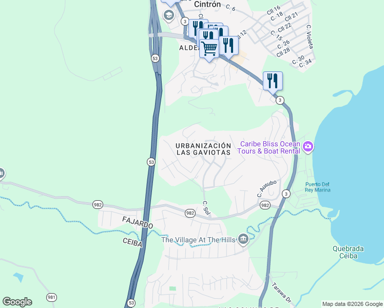 map of restaurants, bars, coffee shops, grocery stores, and more near in 