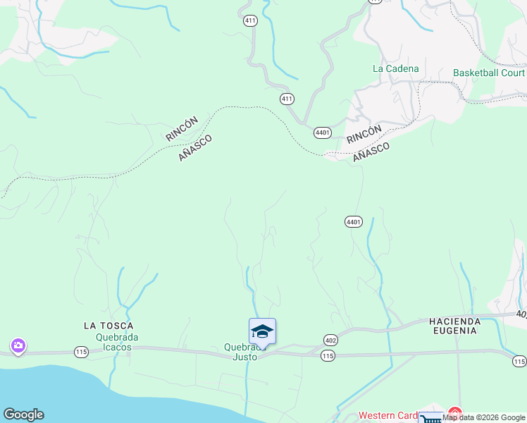 map of restaurants, bars, coffee shops, grocery stores, and more near in Añasco