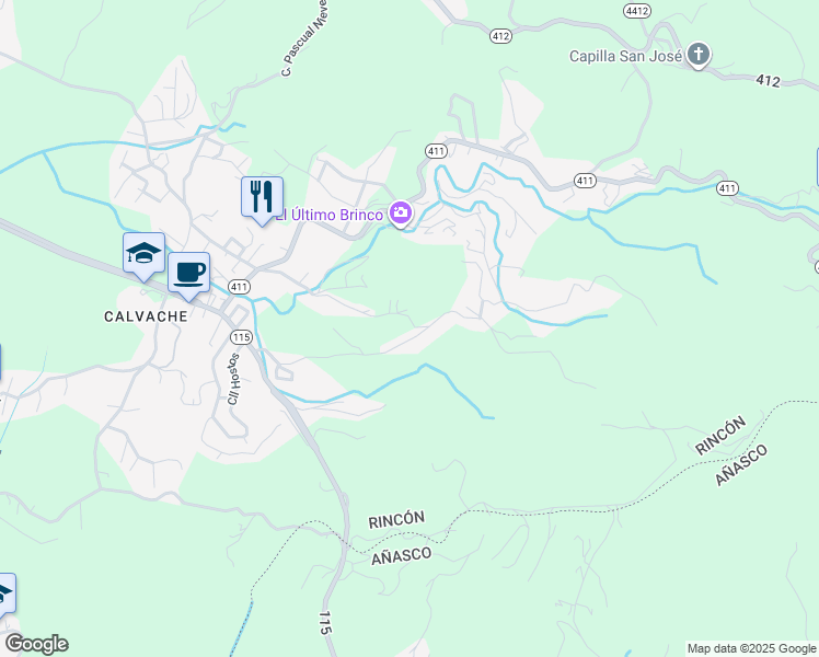 map of restaurants, bars, coffee shops, grocery stores, and more near in Rincon