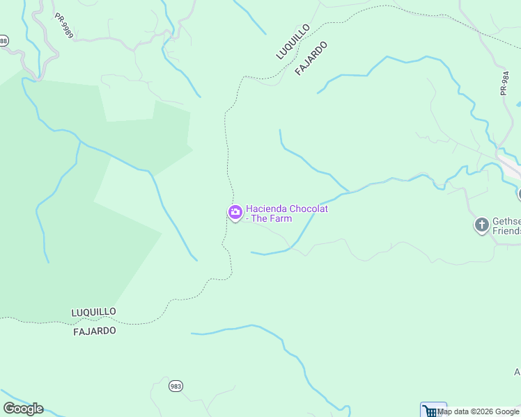 map of restaurants, bars, coffee shops, grocery stores, and more near Unnamed Road in Fajardo