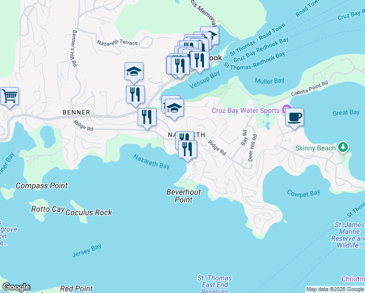 map of restaurants, bars, coffee shops, grocery stores, and more near in Estate Bovoni