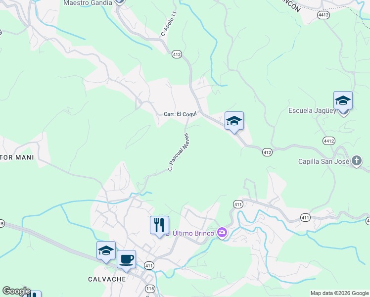 map of restaurants, bars, coffee shops, grocery stores, and more near Carr El Coqui in Aguada