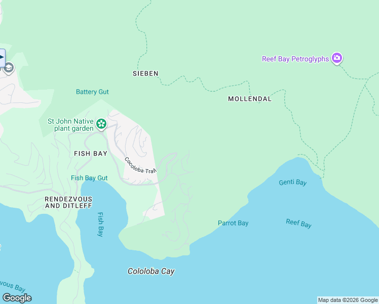 map of restaurants, bars, coffee shops, grocery stores, and more near in Cruz Bay