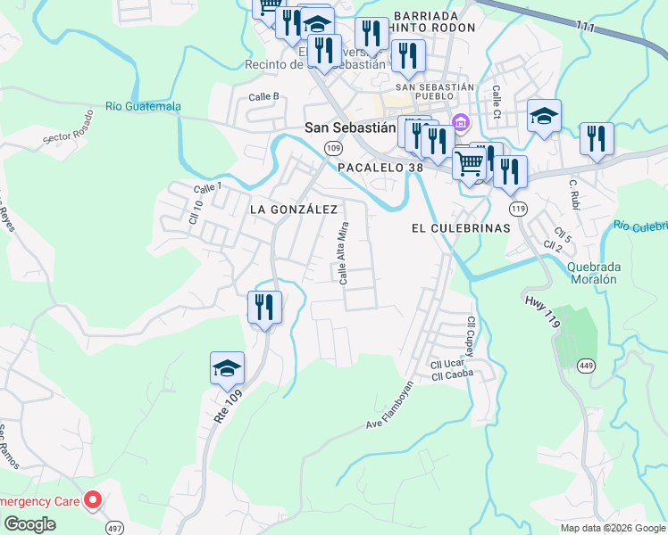 map of restaurants, bars, coffee shops, grocery stores, and more near in San Sebastián