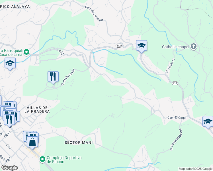 map of restaurants, bars, coffee shops, grocery stores, and more near in 