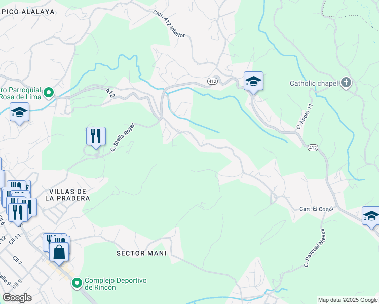 map of restaurants, bars, coffee shops, grocery stores, and more near in 