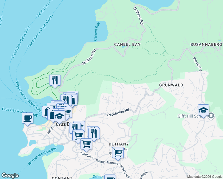 map of restaurants, bars, coffee shops, grocery stores, and more near in 