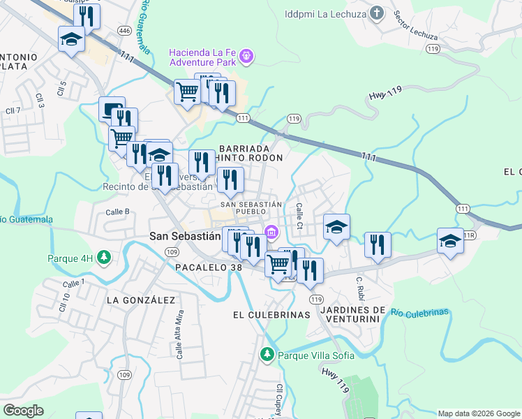 map of restaurants, bars, coffee shops, grocery stores, and more near in San Sebastian