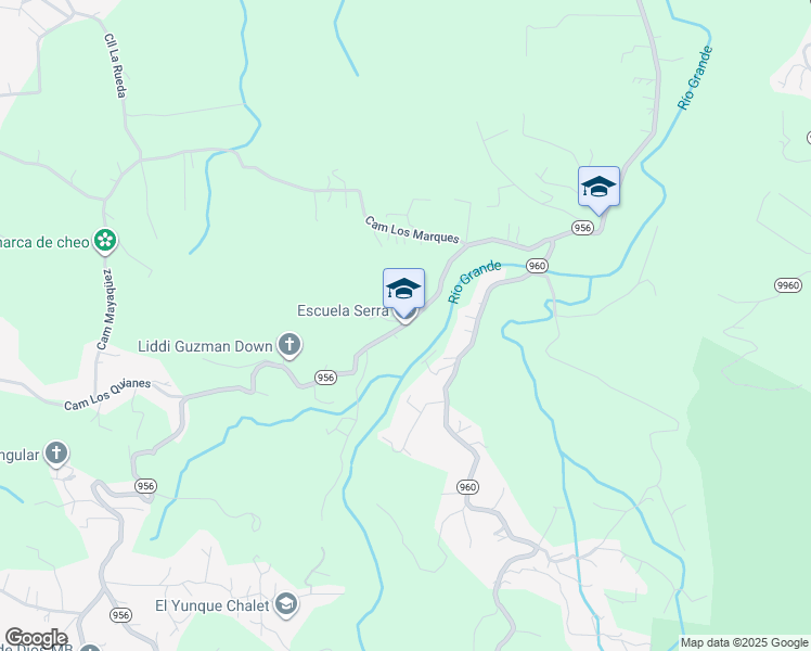 map of restaurants, bars, coffee shops, grocery stores, and more near Puerto Rico 956 in Rio Grande