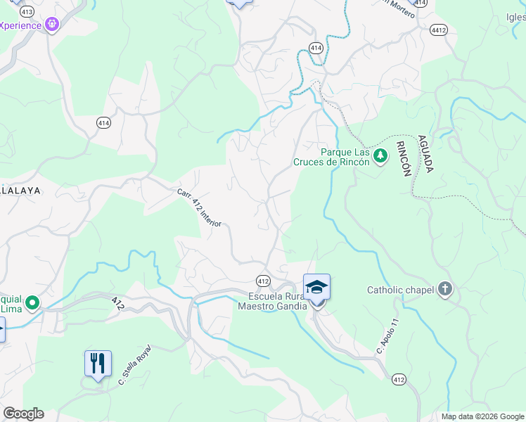 map of restaurants, bars, coffee shops, grocery stores, and more near in Rincon