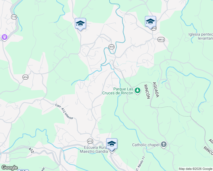 map of restaurants, bars, coffee shops, grocery stores, and more near in Rincon