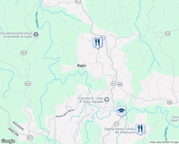 map of restaurants, bars, coffee shops, grocery stores, and more near in Bajío