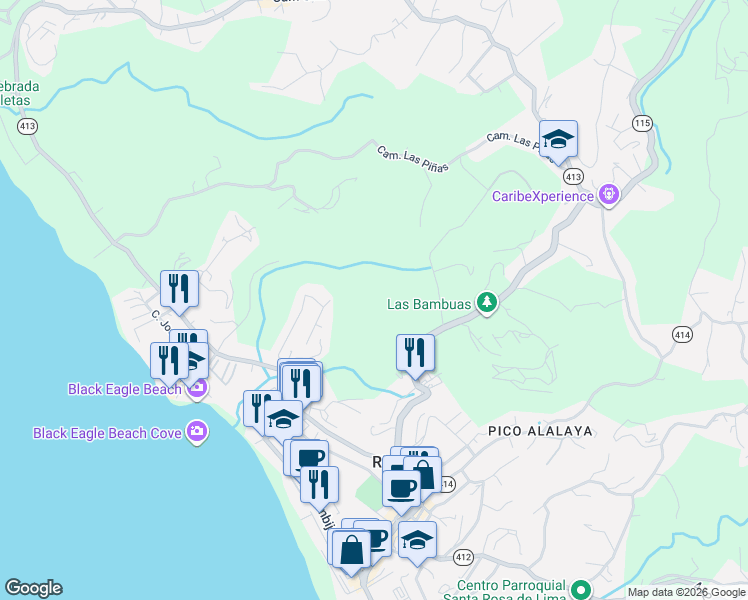 map of restaurants, bars, coffee shops, grocery stores, and more near in Ensenada