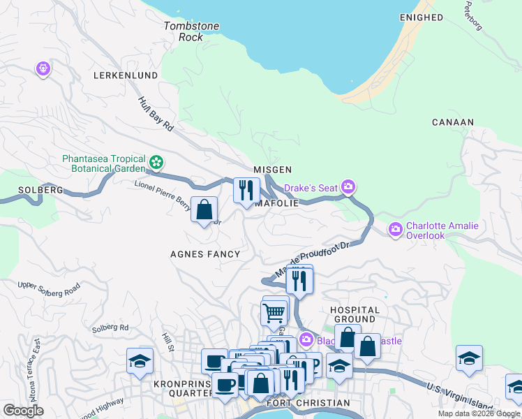 map of restaurants, bars, coffee shops, grocery stores, and more near in Northside