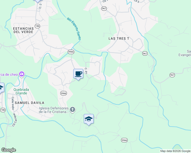 map of restaurants, bars, coffee shops, grocery stores, and more near in Hato Candal