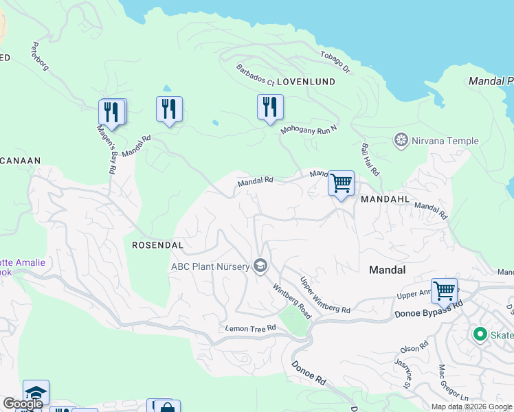 map of restaurants, bars, coffee shops, grocery stores, and more near Donoe Road in Northside