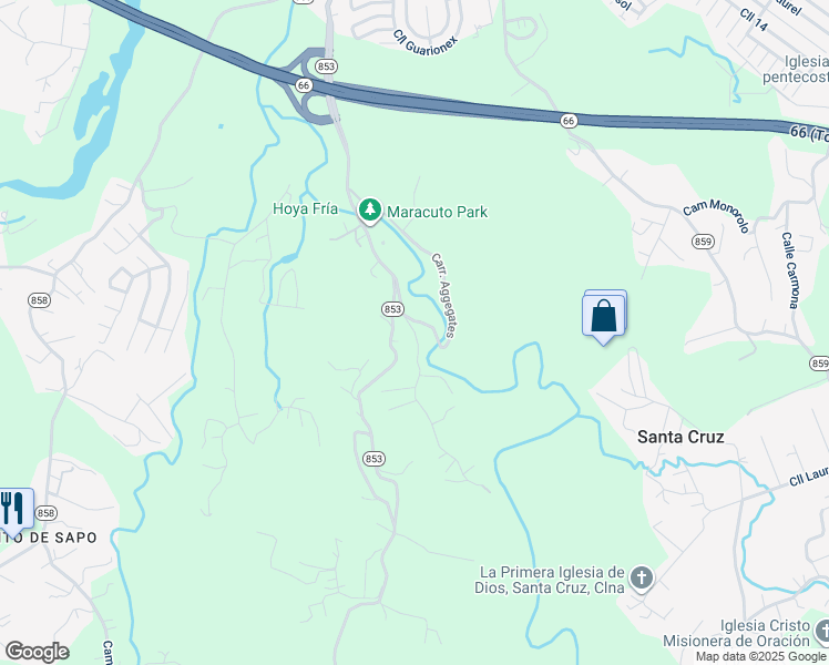 map of restaurants, bars, coffee shops, grocery stores, and more near Carr Pr Aggegates in Carolina