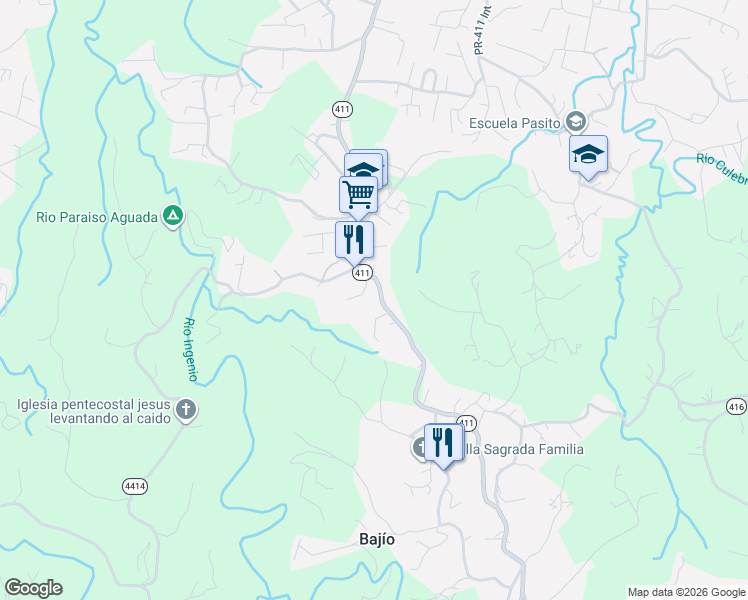 map of restaurants, bars, coffee shops, grocery stores, and more near in Jagüey