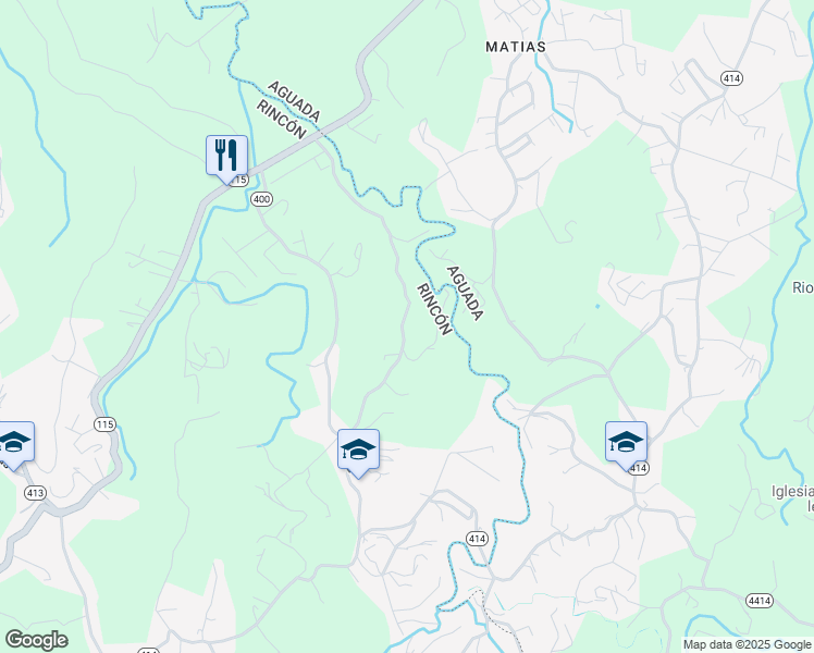 map of restaurants, bars, coffee shops, grocery stores, and more near in Rincon