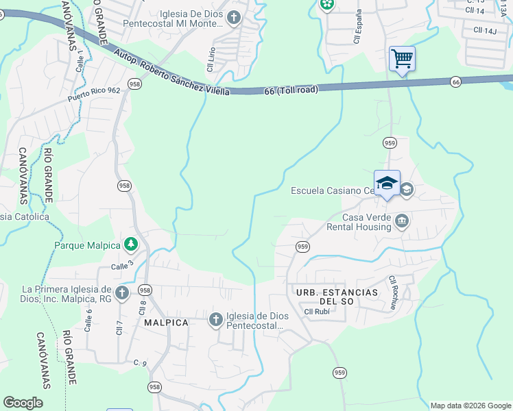 map of restaurants, bars, coffee shops, grocery stores, and more near in La Dolores