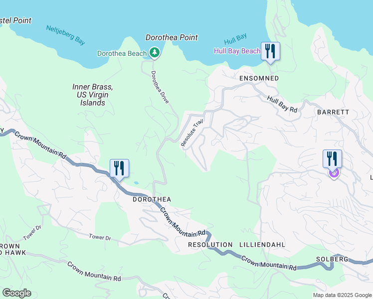 map of restaurants, bars, coffee shops, grocery stores, and more near in Northside