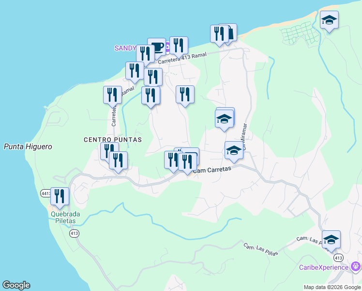 map of restaurants, bars, coffee shops, grocery stores, and more near in Aguada