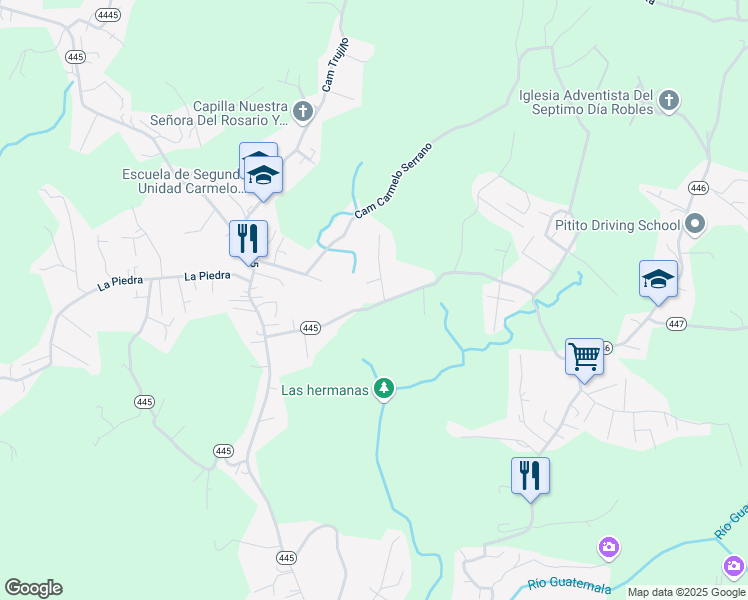 map of restaurants, bars, coffee shops, grocery stores, and more near Sec El Tamarindo in Salto