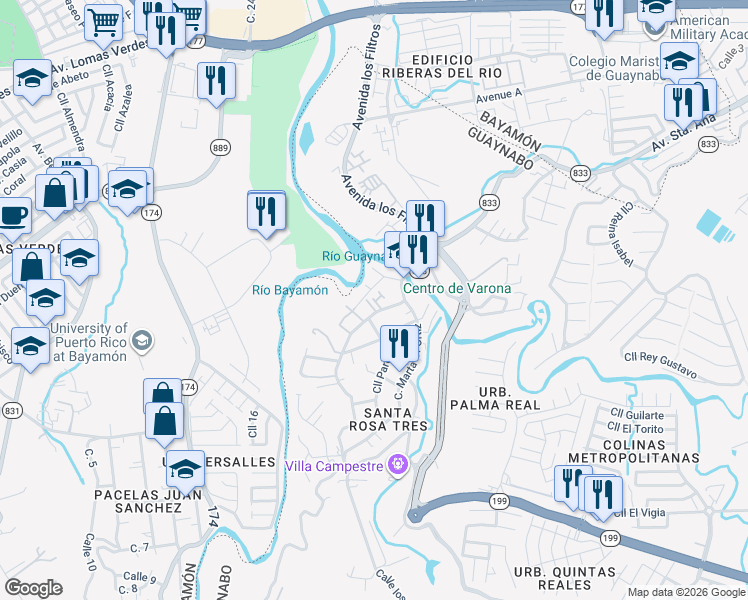 map of restaurants, bars, coffee shops, grocery stores, and more near in 