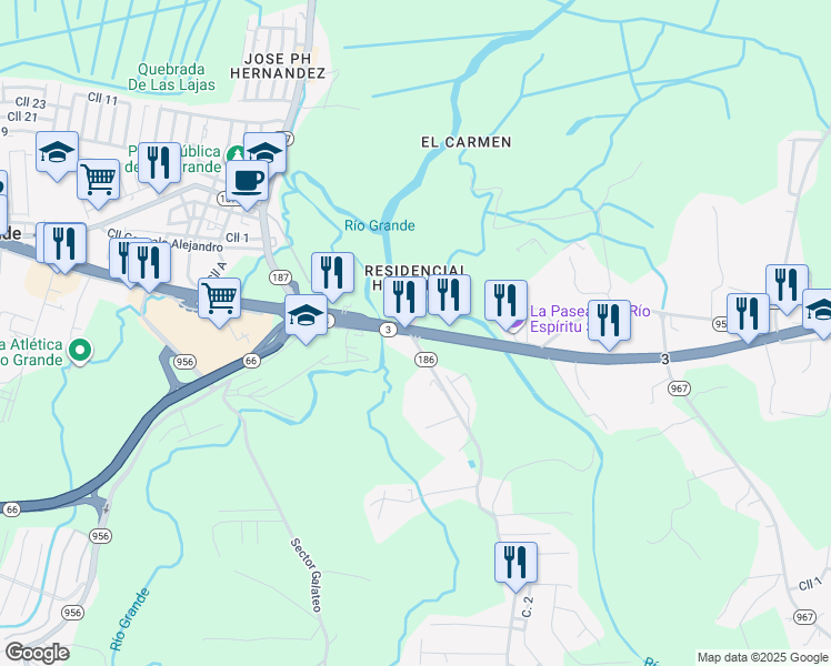 map of restaurants, bars, coffee shops, grocery stores, and more near in 