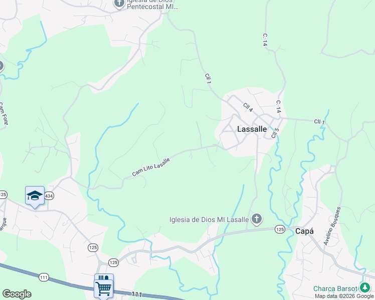 map of restaurants, bars, coffee shops, grocery stores, and more near in Lassalle