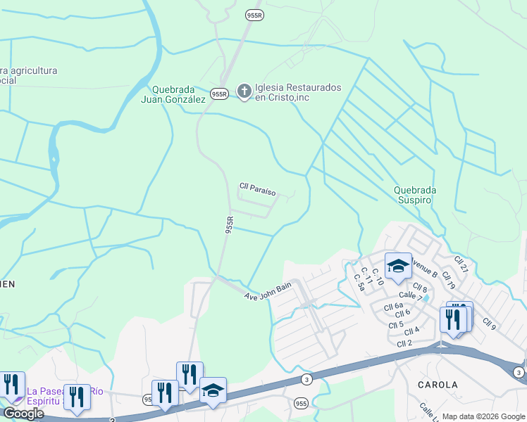 map of restaurants, bars, coffee shops, grocery stores, and more near in Jiménez