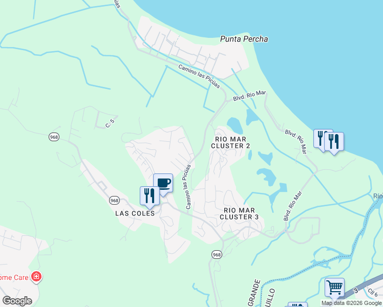 map of restaurants, bars, coffee shops, grocery stores, and more near in 