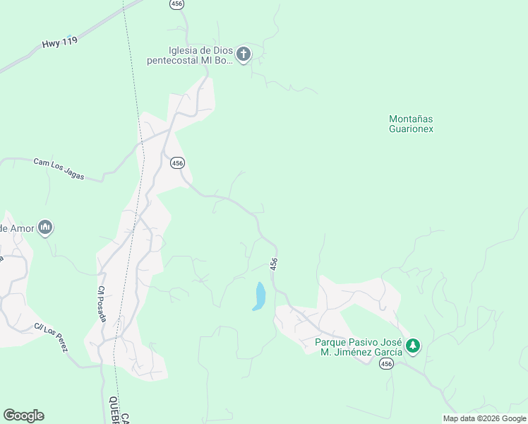 map of restaurants, bars, coffee shops, grocery stores, and more near Route 456 in Puertos