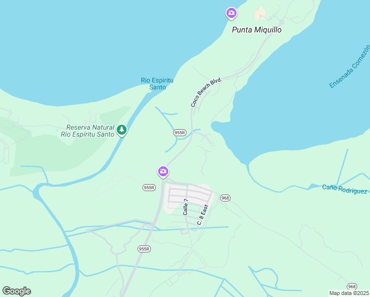 map of restaurants, bars, coffee shops, grocery stores, and more near Avenida A in Rio Grande