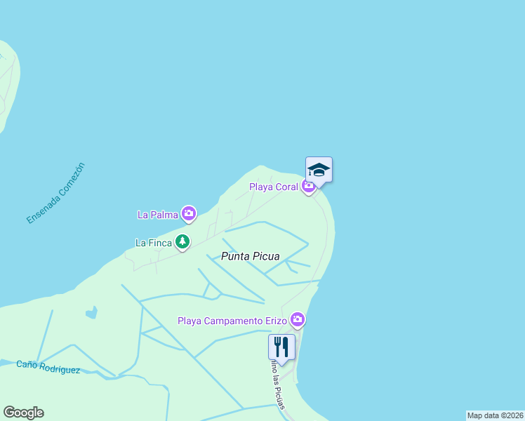 map of restaurants, bars, coffee shops, grocery stores, and more near in Río Grande