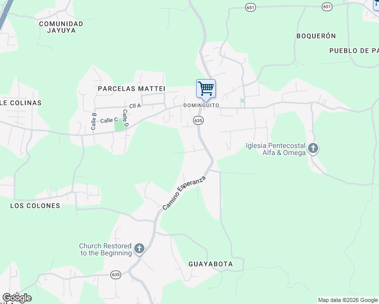 map of restaurants, bars, coffee shops, grocery stores, and more near Calle Los Lopez in Arecibo
