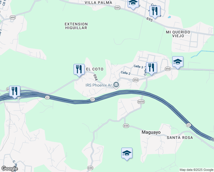 map of restaurants, bars, coffee shops, grocery stores, and more near in 