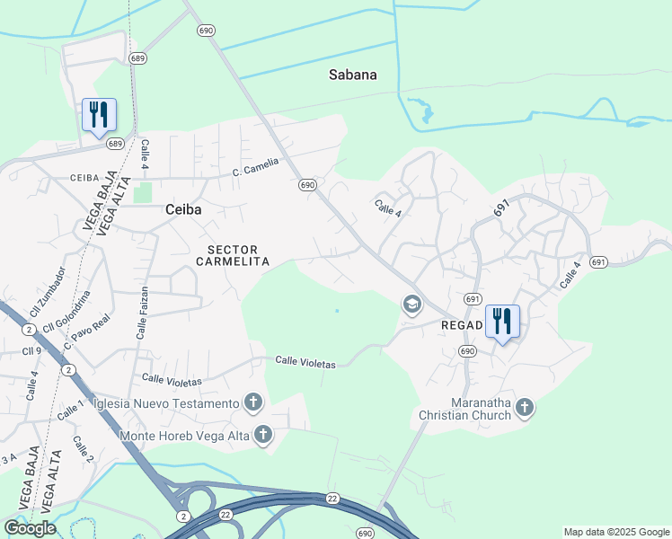 map of restaurants, bars, coffee shops, grocery stores, and more near in 