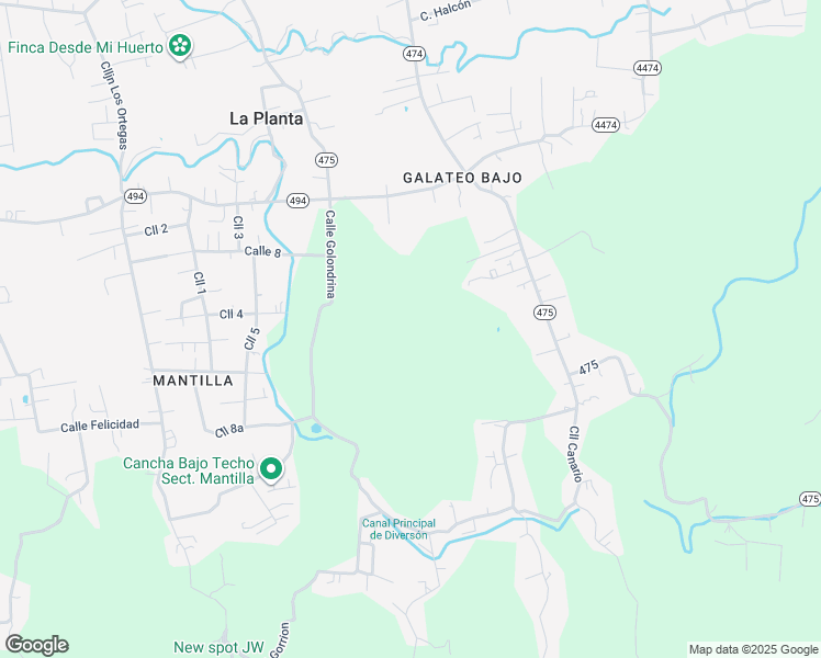 map of restaurants, bars, coffee shops, grocery stores, and more near Calle Los Nietos in Isabela