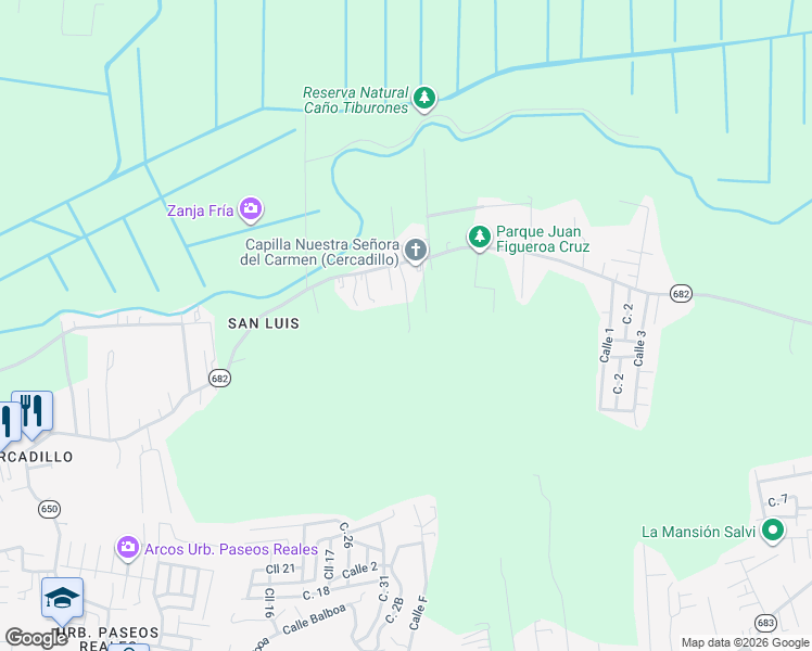 map of restaurants, bars, coffee shops, grocery stores, and more near in Animas