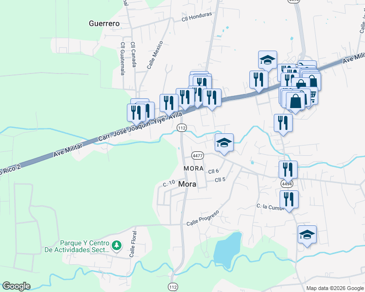 map of restaurants, bars, coffee shops, grocery stores, and more near in Isabela