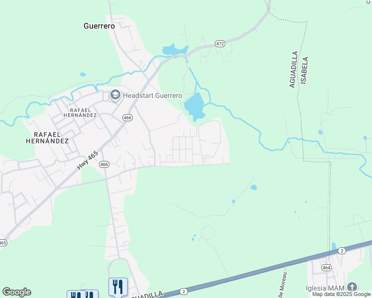 map of restaurants, bars, coffee shops, grocery stores, and more near Calle Salvia in Guerrero