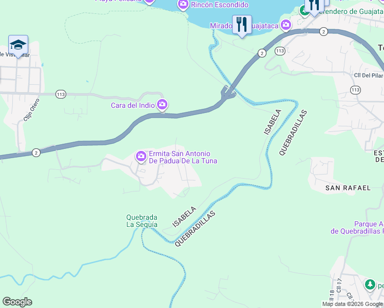 map of restaurants, bars, coffee shops, grocery stores, and more near in Isabela