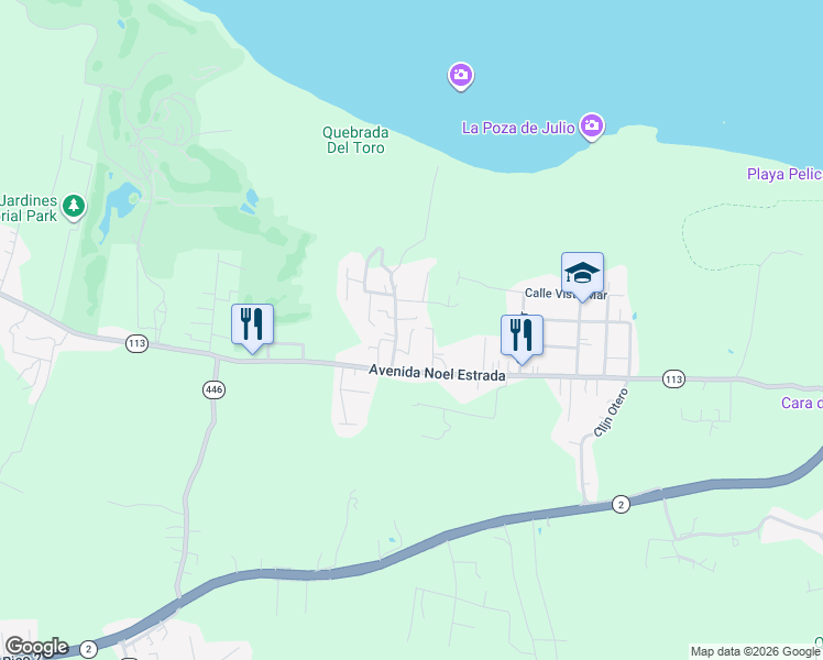 map of restaurants, bars, coffee shops, grocery stores, and more near 14 Sector El Pastillo in Isabela