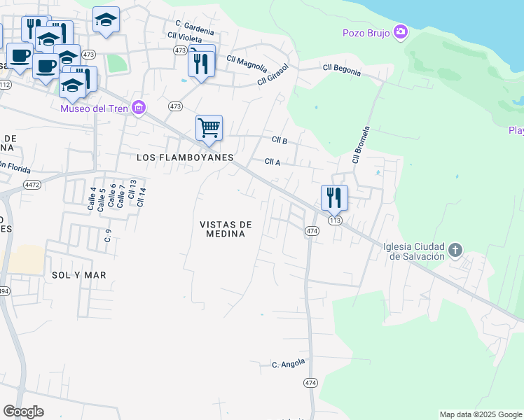 map of restaurants, bars, coffee shops, grocery stores, and more near 367 Avenida Noel Estrada in Isabela