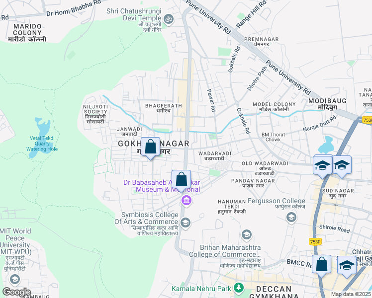 map of restaurants, bars, coffee shops, grocery stores, and more near in Pune